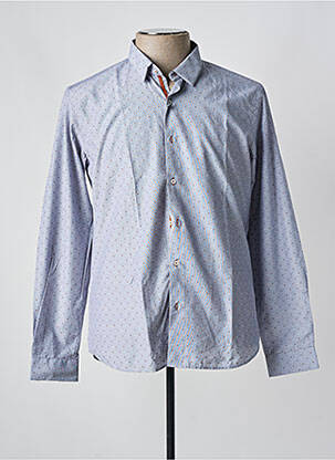 Chemise manches longues imprimé fantaisie gris OSCAR homme