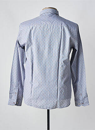 Chemise manches longues imprimé fantaisie gris OSCAR homme