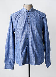 Chemise manches longues imprimé fantaisie bleu OSCAR homme