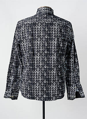 Chemise manches longues imprimé fantaisie noir OSCAR homme