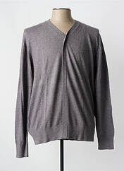 Gilet manches longues marron OSCAR pour homme seconde vue