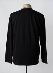 Polo noir CLUB JU PARIS pour homme seconde vue