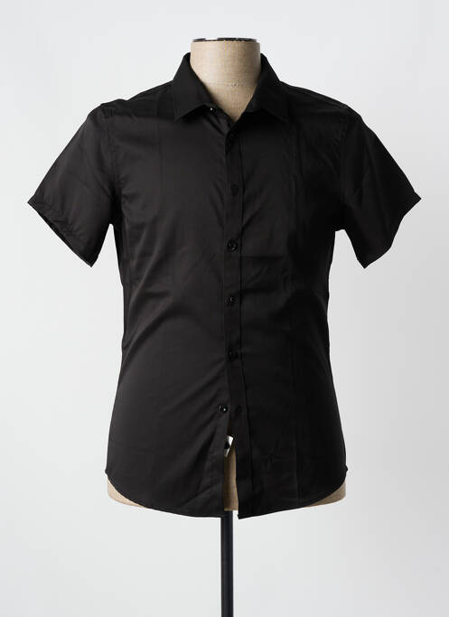Chemise manches courtes noir ROSS CARRA pour homme