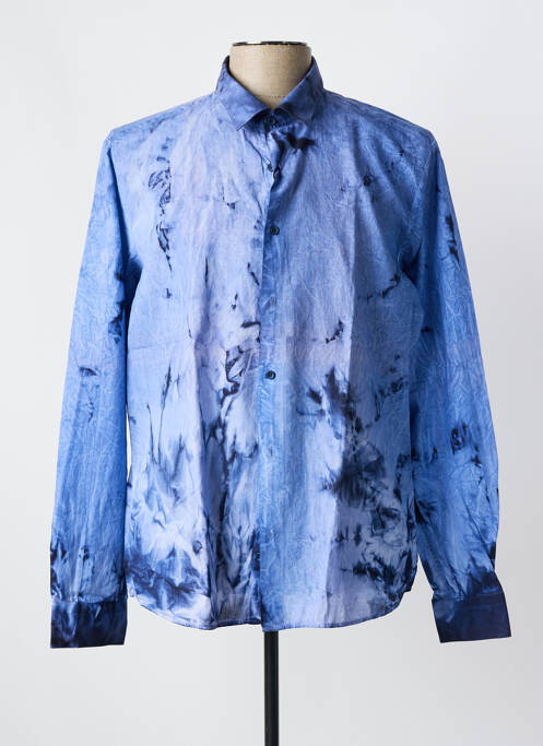 Chemise manches longues bleu OSCAR pour homme