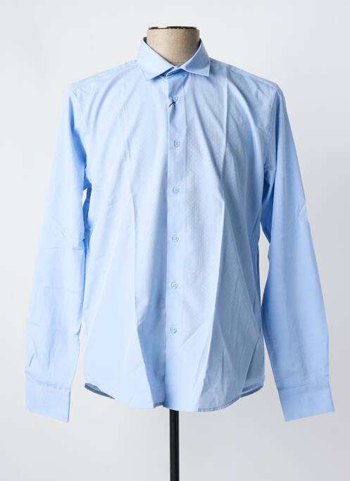 Chemise manches longues bleu OSCAR pour homme