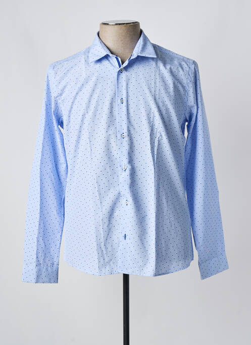 Chemise manches longues bleu OSCAR pour homme
