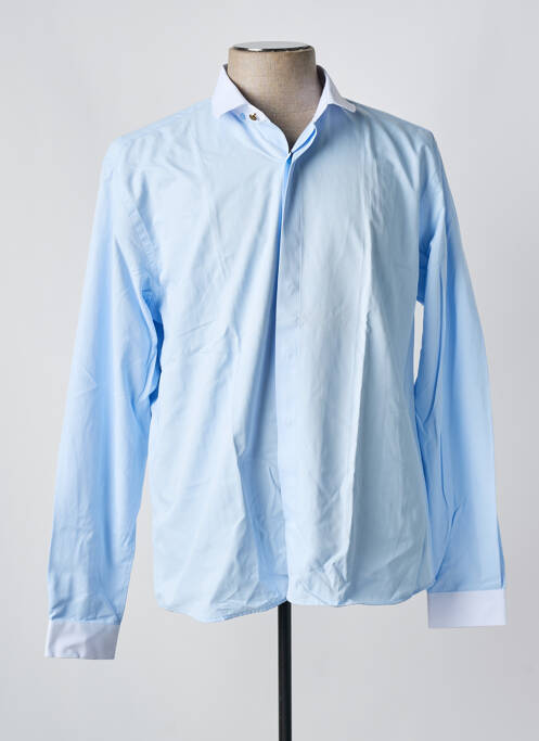 Chemise manches longues bleu OSCAR pour homme