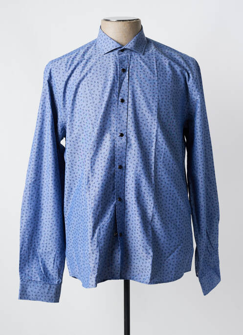 Chemise manches longues bleu OSCAR pour homme