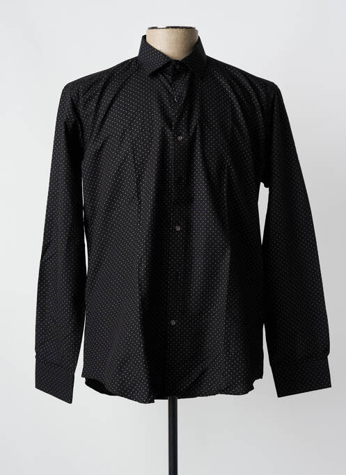 Chemise manches longues noir OSCAR pour homme