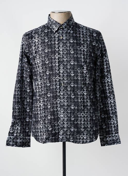 Chemise manches longues noir OSCAR pour homme