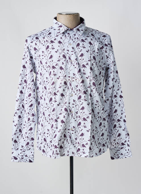 Chemise manches longues violet OSCAR pour homme