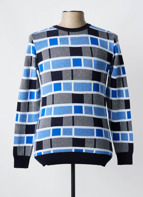 Pull col rond manches longues bleu AFAROZ homme