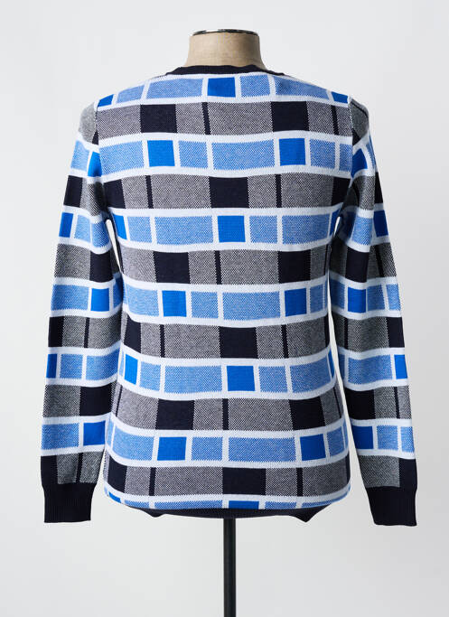 Pull col rond manches longues bleu AFAROZ homme