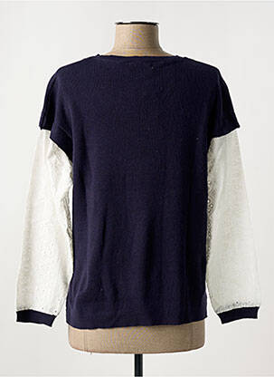 Pull col v manches longues violet SO SOFT femme