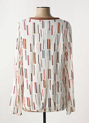 Blouse légère et transparente manches longues beige A BELLE BY J.E CREATION femme