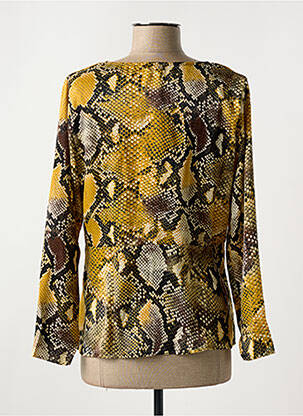 Blouse manches longues manches longues jaune JUS D'ORANGE femme