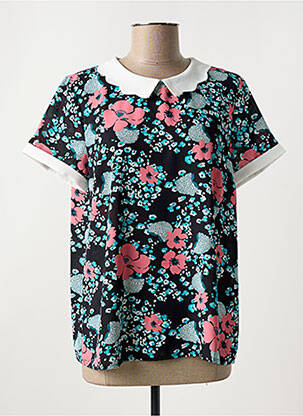 Top manches courtes manches courtes noir CERISE BLUE femme