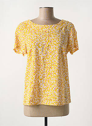 Top manches courtes manches courtes jaune CERISE BLUE femme