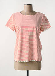 T-shirt stretch manches courtes orange CERISE BLUE femme