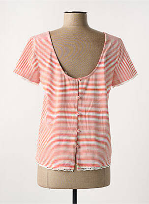 T-shirt stretch manches courtes orange CERISE BLUE femme