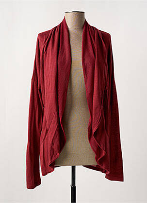 Gilet manches longues stretch orange COLINE femme