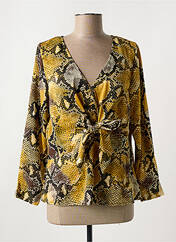 Blouse jaune JUS D'ORANGE pour femme seconde vue