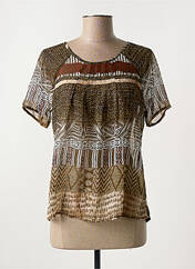 Blouse marron COLINE pour femme seconde vue