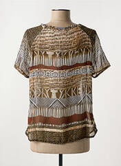 Blouse marron COLINE pour femme seconde vue