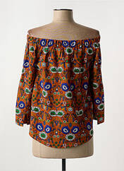 Blouse orange JCL pour femme seconde vue