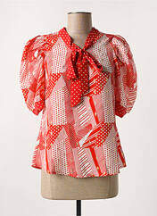 Blouse rouge AZAKA pour femme seconde vue