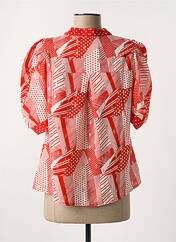 Blouse rouge AZAKA pour femme seconde vue