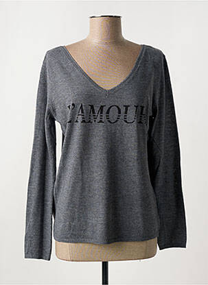 Pull gris SO SWEET pour femme