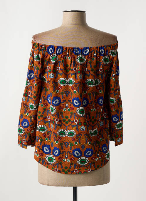 Blouse orange JCL pour femme