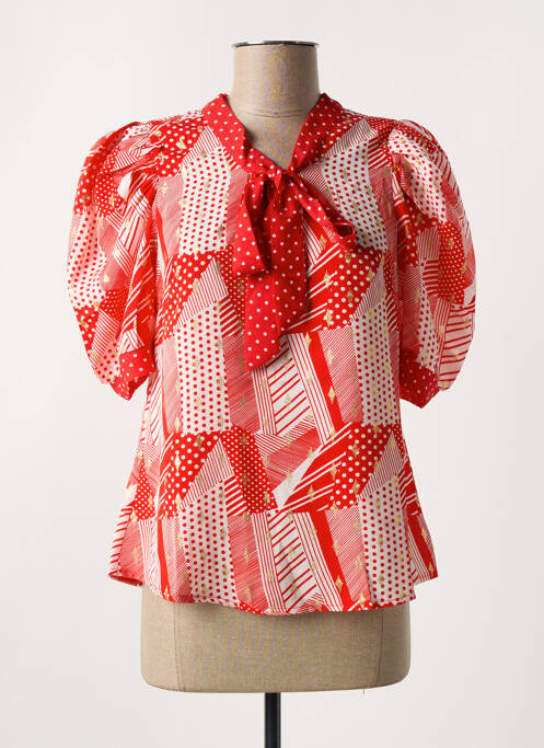 Blouse rouge AZAKA pour femme