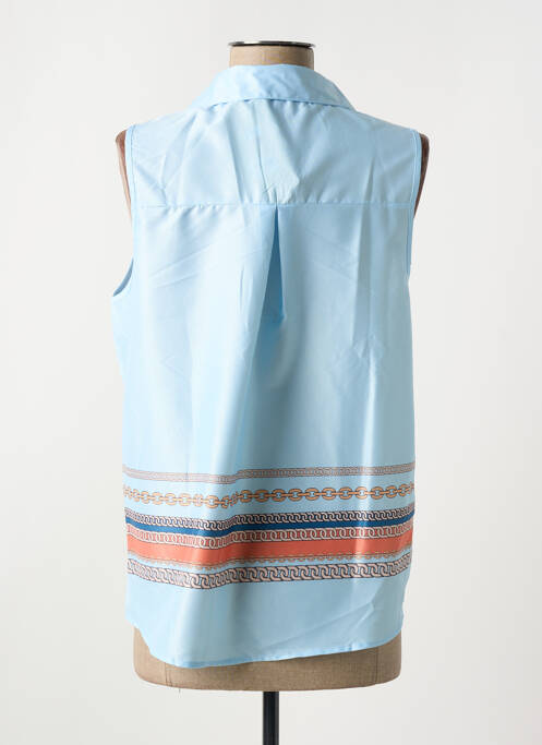 Top bleu AZAKA pour femme