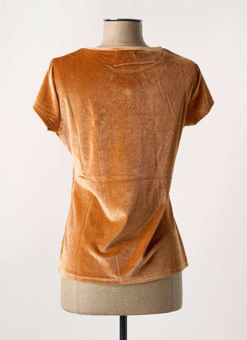 Top orange ZELIA pour femme