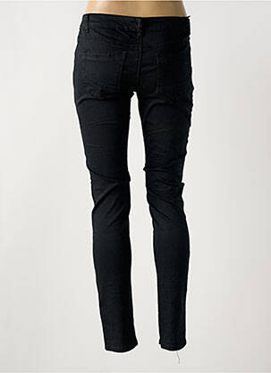 Pantalon slim tissage popeline taille normale noir ROSE PLAYER femme