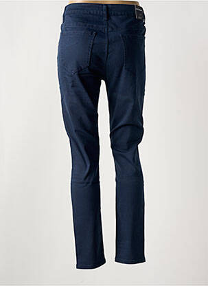 Pantalon slim tissage popeline taille normale bleu ESTEE BROWN femme