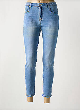 Jeans coupe slim stretch taille normale bleu NINA CARTER femme