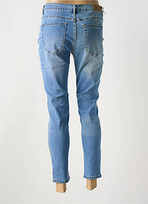 Jeans coupe slim stretch taille normale bleu NINA CARTER femme