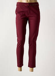 Pantalon 7/8 stretch taille normale violet LAURA JO femme