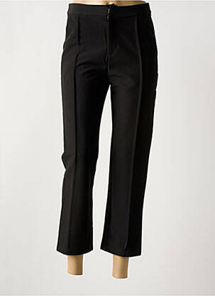Pantacourt stretch taille normale noir LOVIE & CO femme