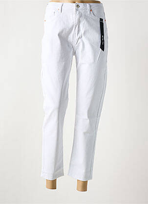 Jean coupe mom poches taille normale blanc MARIVY femme
