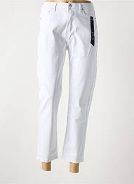 Jean coupe mom stretch taille normale blanc MARIVY femme