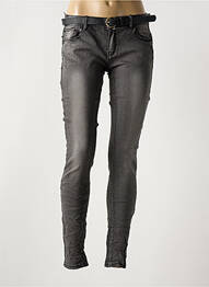 Jeans coupe slim stretch taille normale gris ROSE PLAYER femme