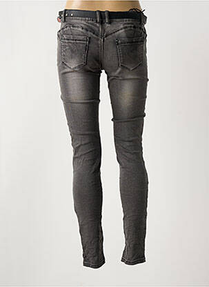 Jeans coupe slim stretch taille normale gris ROSE PLAYER femme