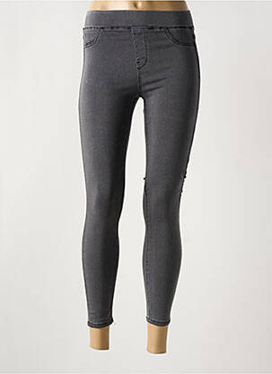 Jegging tissage popeline taille normale gris CINDY.H femme