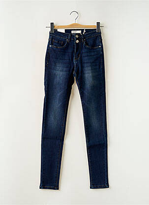 Jeans coupe slim stretch taille normale bleu NINA CARTER femme