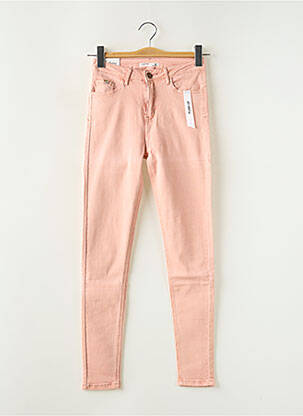 Jeans coupe slim stretch taille normale rose DAYSIE femme