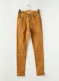 Jeans coupe slim stretch taille normale marron NINA CARTER femme
